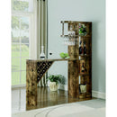 Coaster Furniture Belvedere 182127 5-shelf Home Bar Table Wine Storage - Rustic Nutmeg IMAGE 5