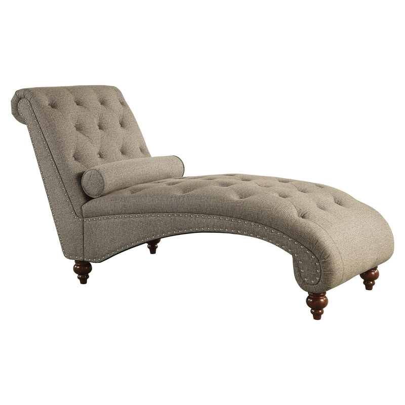 Homelegance Bonne Fabric Chaise 1162BR-5 IMAGE 2