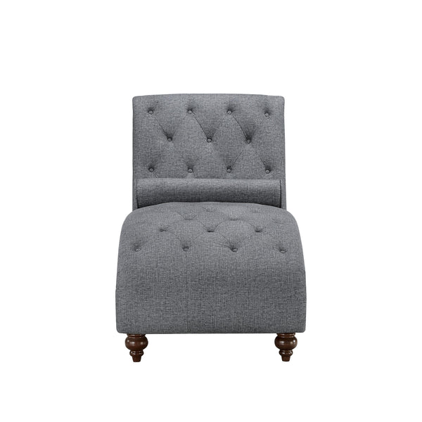 Homelegance Bonne Fabric Chaise 1162GY-5 IMAGE 1