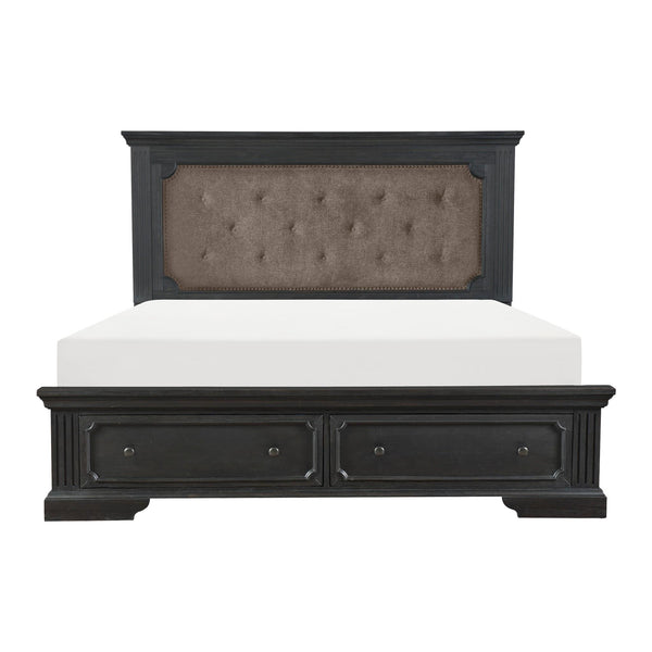 Homelegance Bolingbrook California King Upholstered Platform Bed with Storage 1647K-1CK* IMAGE 1