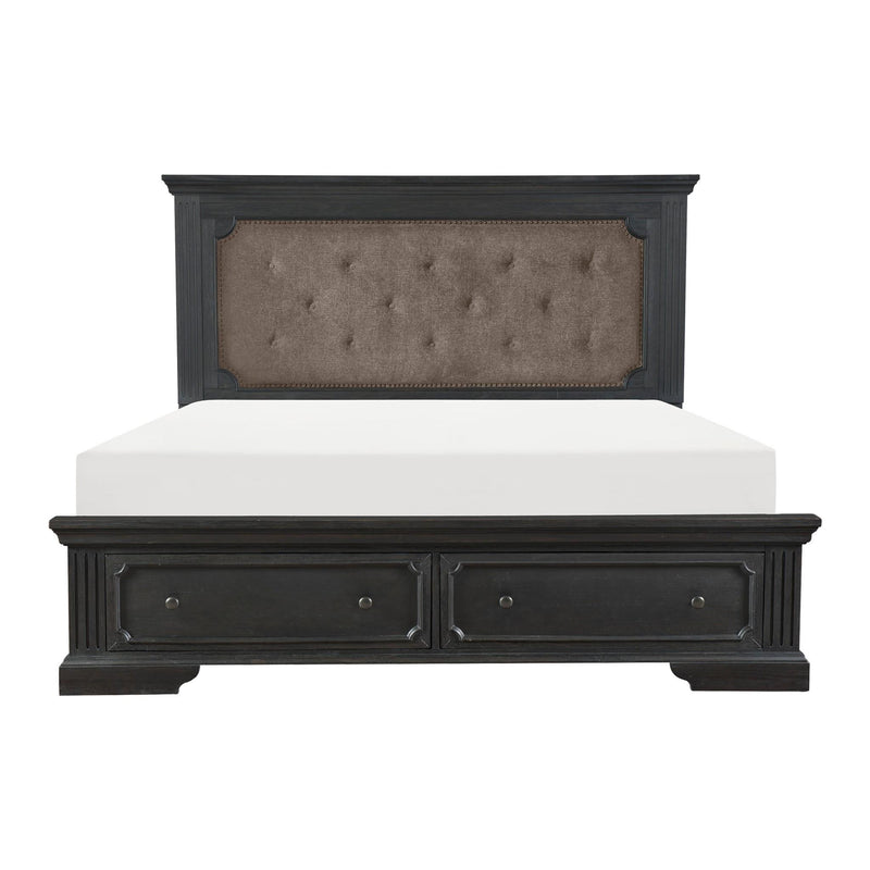 Homelegance Bolingbrook California King Upholstered Platform Bed with Storage 1647K-1CK* IMAGE 1