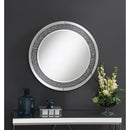 Coaster Furniture Lixue 961428 32 x 32 Inch Round Wall Mirror LED Lighting - Silver IMAGE 2