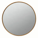 Coaster Furniture O'Malley 961488 40 x 40 Inch Round Framed Wall Mirror - Brass IMAGE 1