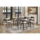  Homelegance Appert 5566-24WT Swivel Counter Height Chair, White IMAGE 5