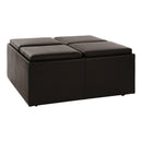 Homelegance Kaitlyn Leather Look Storage Ottoman 468PU IMAGE 1