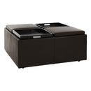 Homelegance Kaitlyn Leather Look Storage Ottoman 468PU IMAGE 2