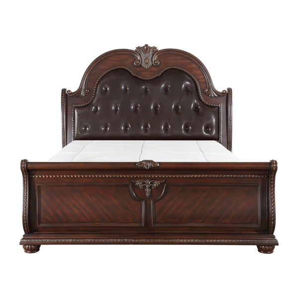 Homelegance Cavalier California King Upholstered Sleigh Bed 1757K-1CK* IMAGE 1
