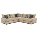 Fusion Furniture Fabric 3 pc Sectional 2000 HANDWOVEN LINEN/2001 HANDWOVEN LINEN/2005 HANDWOVEN LINEN IMAGE 1