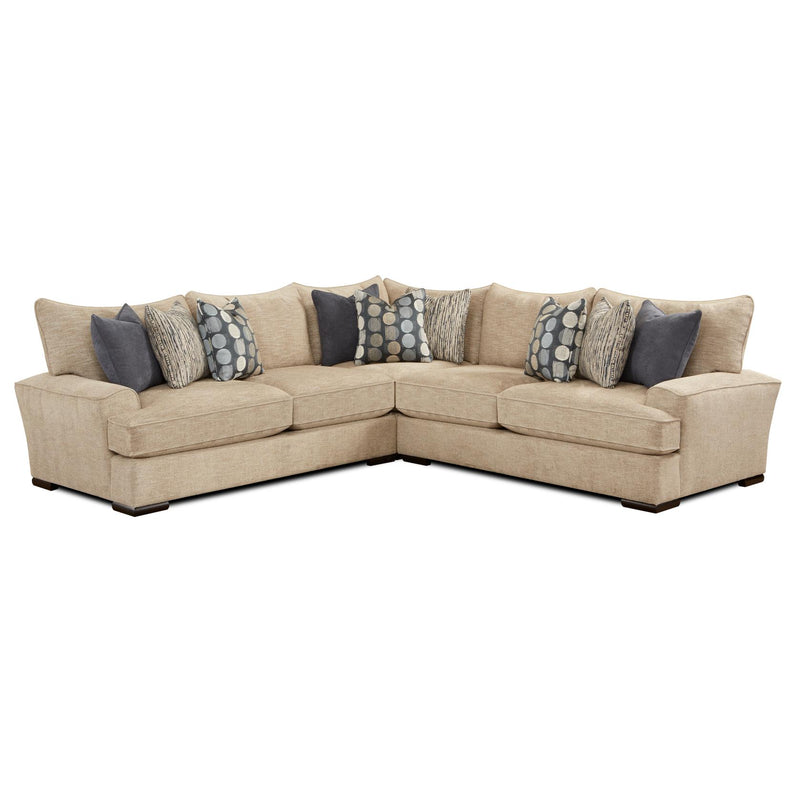 Fusion Furniture Fabric 3 pc Sectional 2000 HANDWOVEN LINEN/2001 HANDWOVEN LINEN/2005 HANDWOVEN LINEN IMAGE 1