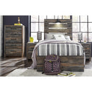 Signature Design by Ashley Drystan B211B11 Twin Panel Bed with 4 Storage Drawers IMAGE 6