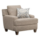 Franklin Hobbs Stationary Fabric Chair 864-88 3525-18 IMAGE 2