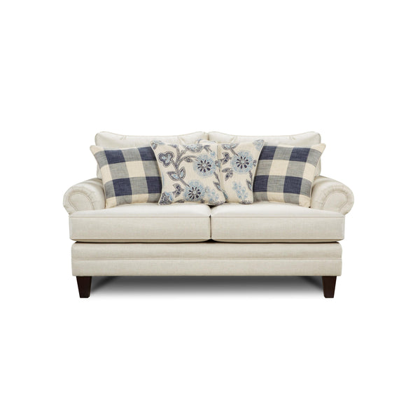 Fusion Furniture Stationary Fabric Loveseat 2811CATALINA LINEN IMAGE 1