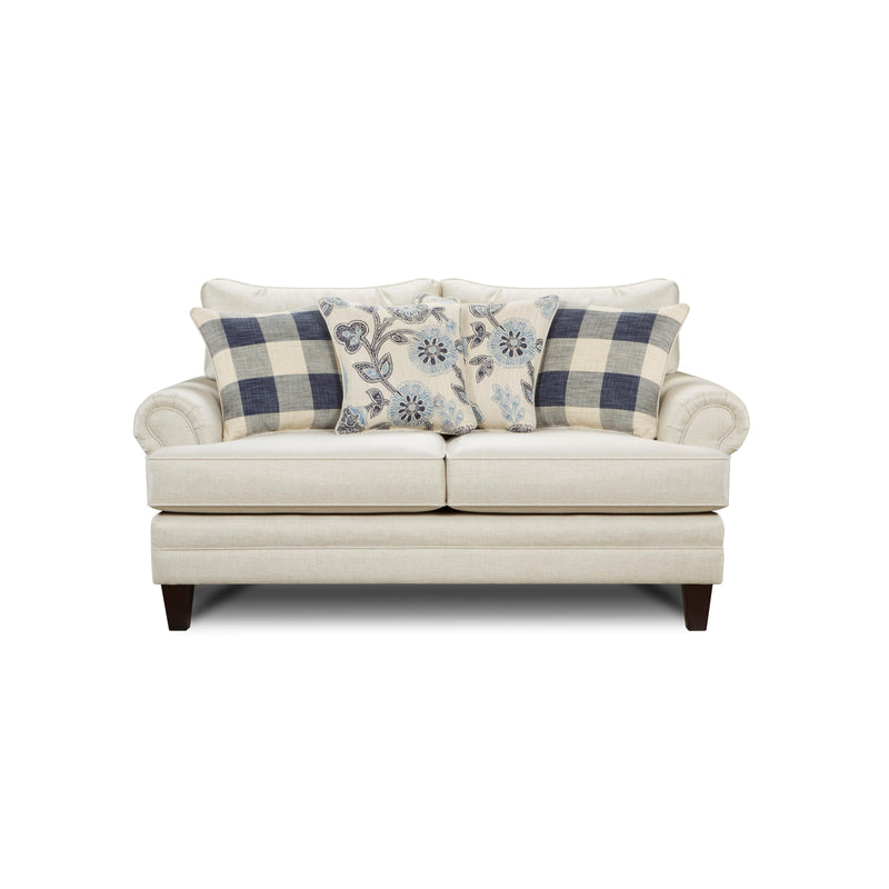 Fusion Furniture Stationary Fabric Loveseat 2811CATALINA LINEN IMAGE 1