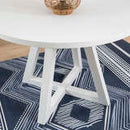 23LD1015RDTW MAUI WHITE ROUND DINING TABLE