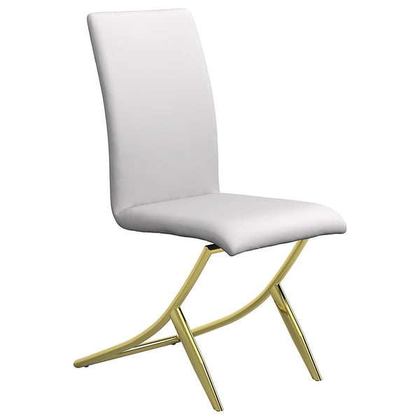 Coaster Furniture Carmelia 105171 Upholstered Dining Side Chair - White (Set of 4) IMAGE 1