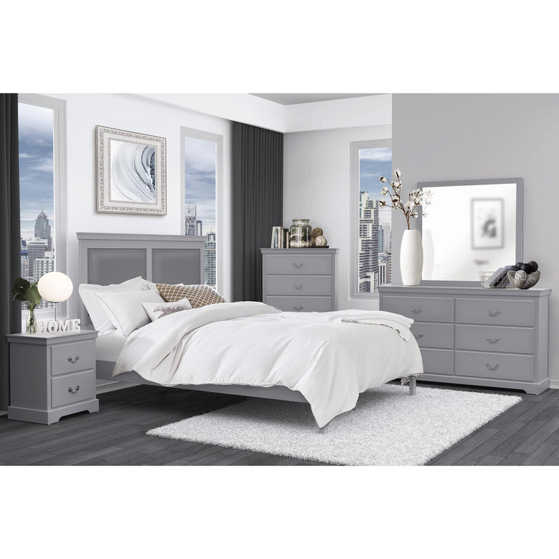 Homelegance Seabright King Upholstered Panel Bed 1519GYK-1EK* IMAGE 3