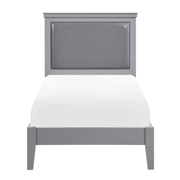 Homelegance Seabright Twin Upholstered Panel Bed 1519GYT-1* IMAGE 1