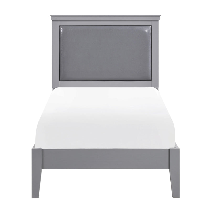 Homelegance Seabright Twin Upholstered Panel Bed 1519GYT-1* IMAGE 1