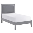 Homelegance Seabright Twin Upholstered Panel Bed 1519GYT-1* IMAGE 2