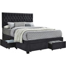 Coaster Furniture Soledad 305877Q Upholstered Queen Storage Panel Bed - Grey IMAGE 1