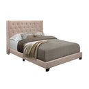 Homelegance King Upholstered Platform Bed SH215KBGE-1* King Bed - Beige IMAGE 2