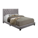 Homelegance Full Upholstered Platform Bed SH215FGRY-1* Full Bed - Grey IMAGE 2
