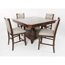 Jofran Manchester Adjustable Height Dining Table with Pedestal Base 1672-54TBKT IMAGE 6