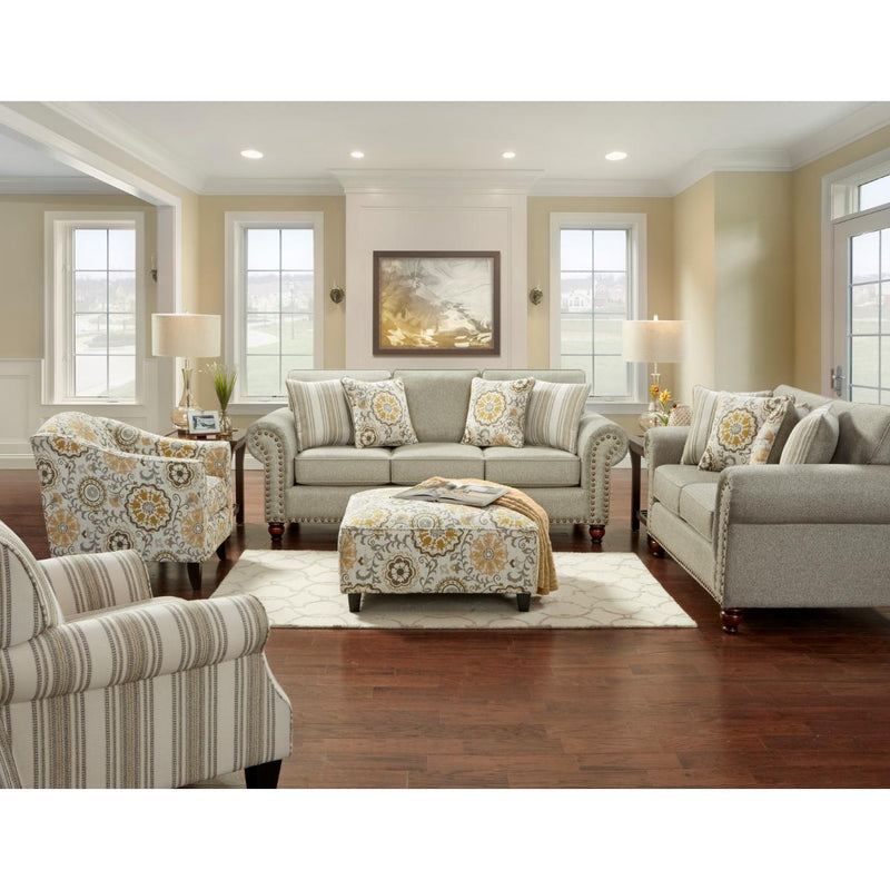 Fusion Furniture Stationary Fabric Accent Chair 532 BIRMINGHAM STERLING IMAGE 2