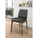 Coaster Furniture Redbridge 106596 Upholstered Dining Side Chair - Walnut IMAGE 2