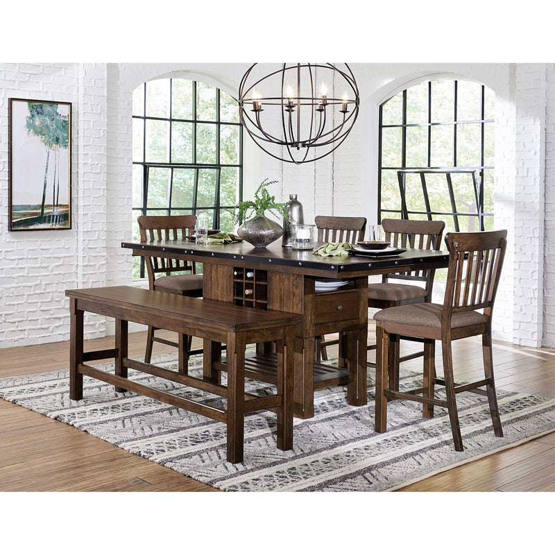 Homelegance Schleiger 5400-24 Counter Height Chair - Brown IMAGE 4