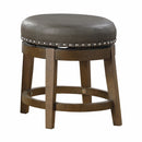 Homelegance Westby 5681GRY-18 Round Swivel Stool - Grey IMAGE 1