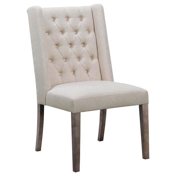 Coaster Furniture Bexley 105143 Fabric Upholstered Dining Side Chair - Beige IMAGE 1