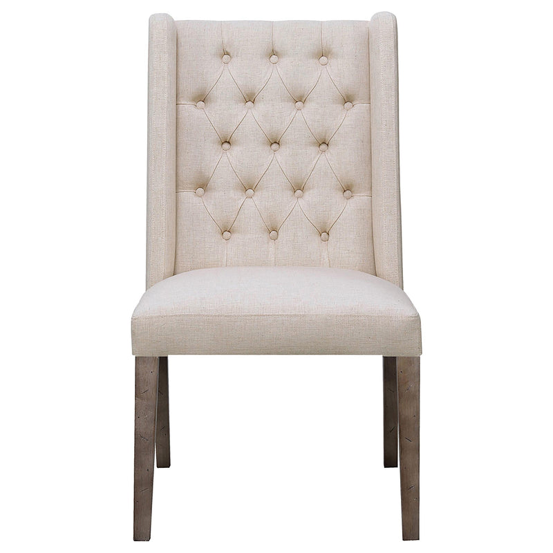 Coaster Furniture Bexley 105143 Fabric Upholstered Dining Side Chair - Beige IMAGE 2