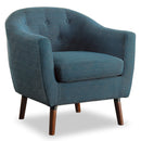 Homelegance Lucille 1192BL Accent Chair - Blue IMAGE 2