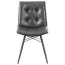 Coaster Furniture Aiken 110302 Upholstered Dining Side Chair - Charcoal IMAGE 2