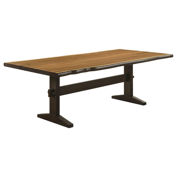 Coaster Furniture Bexley 110331 90-inch Live Edge Dining Table - Natural Honey IMAGE 1