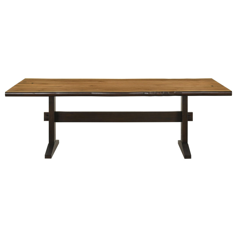 Coaster Furniture Bexley 110331 90-inch Live Edge Dining Table - Natural Honey IMAGE 2