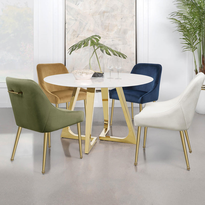 Coaster Furniture Mayette 192492 Upholstered Dining Side Chair - Blue IMAGE 10