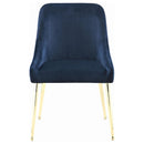 Coaster Furniture Mayette 192492 Upholstered Dining Side Chair - Blue IMAGE 2