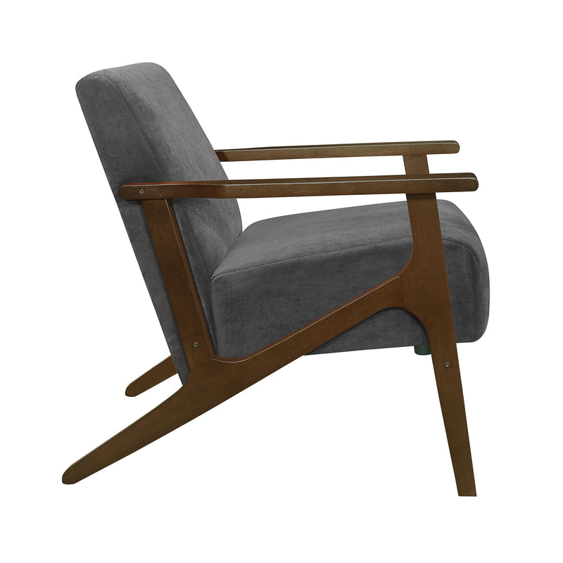 Homelegance August 1031DG-1 Accent Chair - Dark Grey IMAGE 3