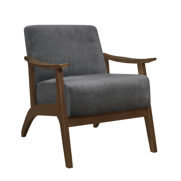 Homelegance Carlson 1032DG-1 Accent Chair - Dark Grey IMAGE 1