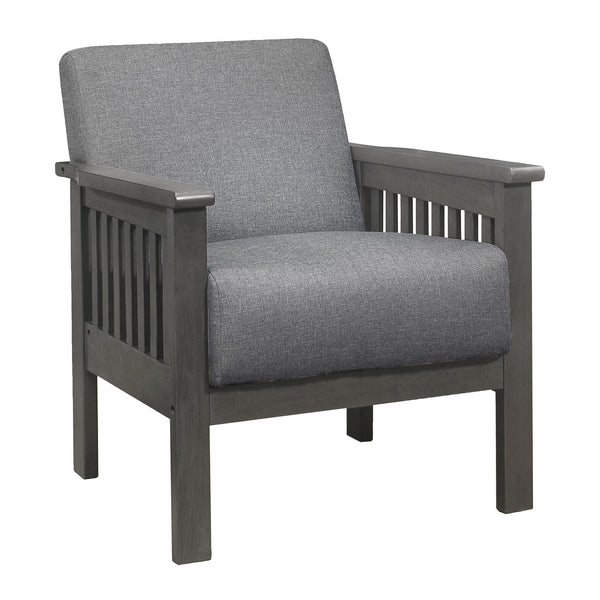 Homelegance Lewiston 1104GY-1 Accent Chair - Grey IMAGE 1