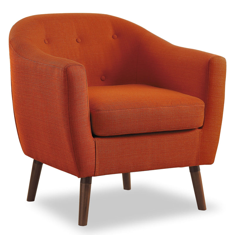 Homelegance Lucille 1192RN Accent Chair - Orange IMAGE 2