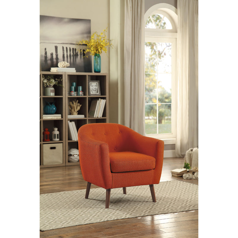 Homelegance Lucille 1192RN Accent Chair - Orange IMAGE 5