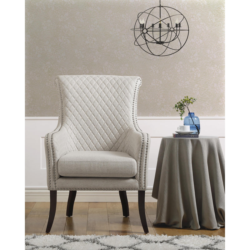 Homelegance Avalon 1199F11S Quilted Accent Chair - Beige IMAGE 4