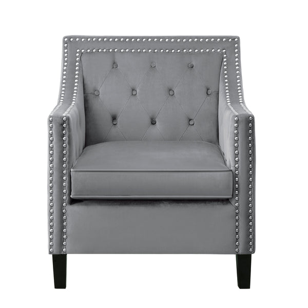 Homelegance Grazioso 1297GY-1NN Accent Chair - Dark Grey IMAGE 1