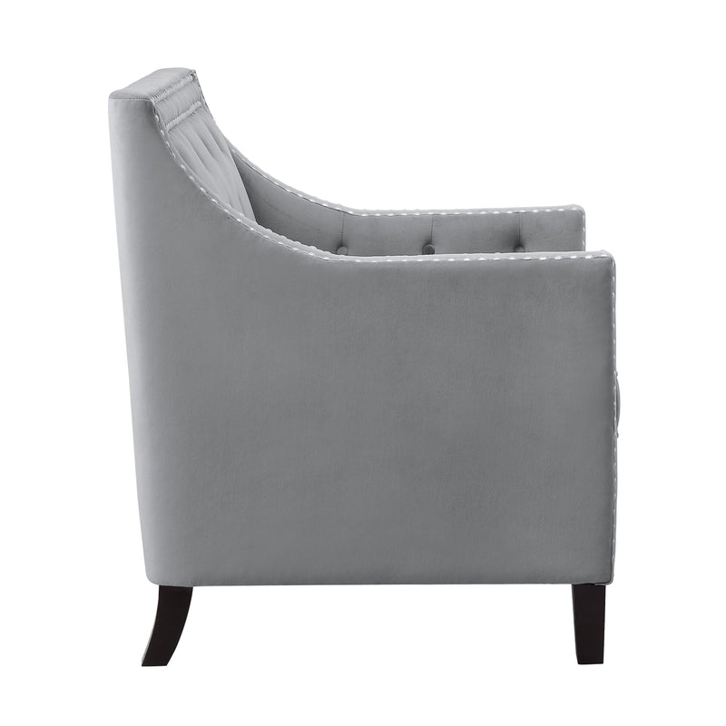 Homelegance Grazioso 1297GY-1NN Accent Chair - Dark Grey IMAGE 3
