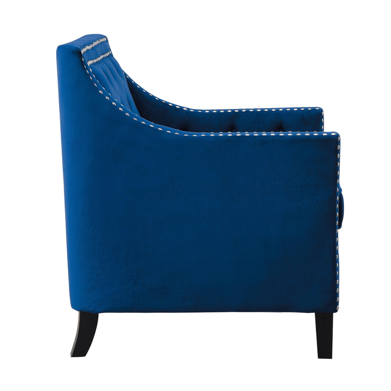 Homelegance Grazioso 1297NV-1NN Accent Chair - Navy IMAGE 3