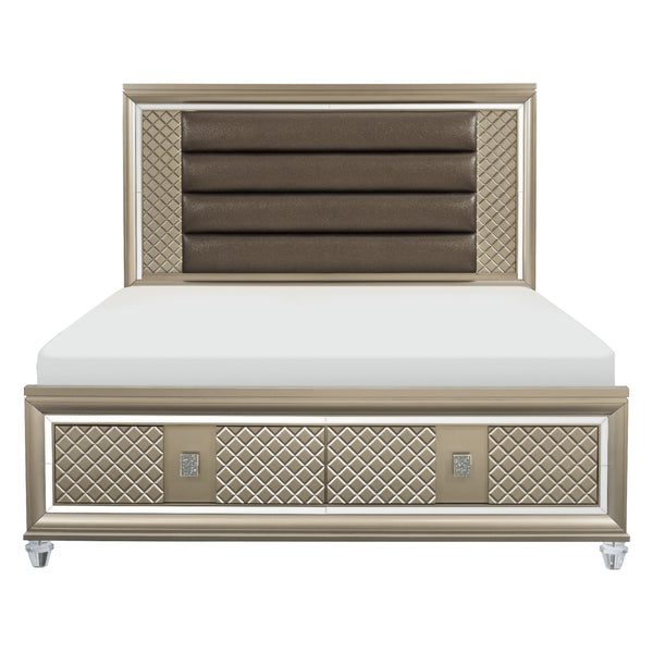 Homelegance Loudon 1515K-1EK* Eastern King Platform Bed with LED Lighting and Storage Footboard IMAGE 1