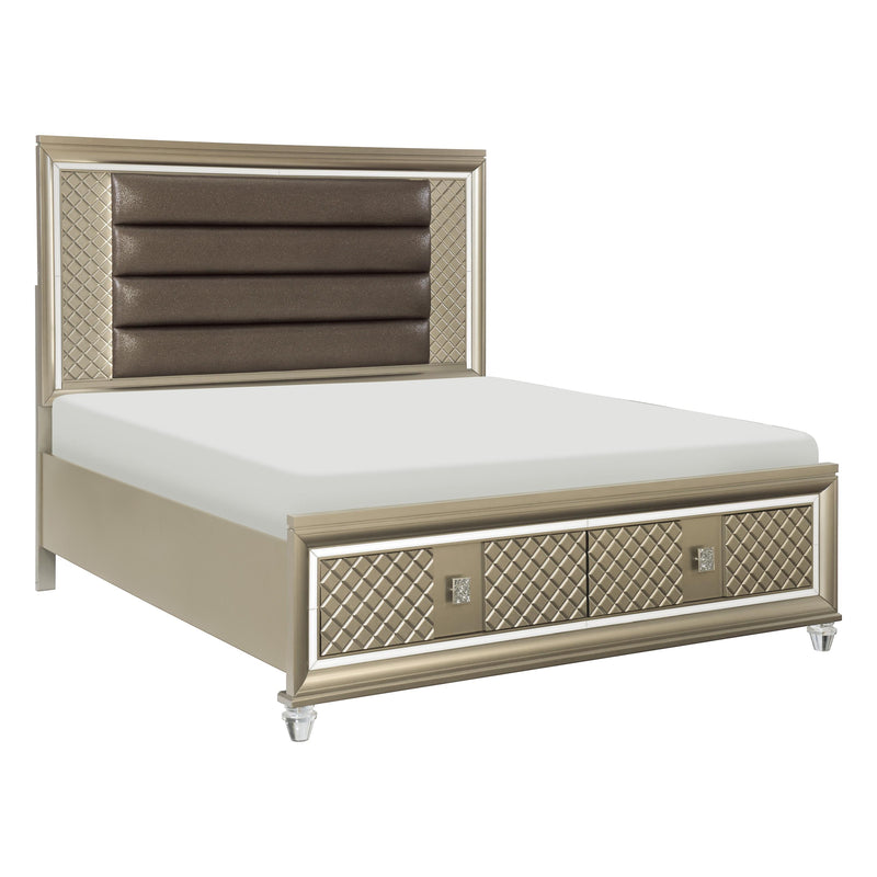 Homelegance Loudon 1515K-1EK* Eastern King Platform Bed with LED Lighting and Storage Footboard IMAGE 2